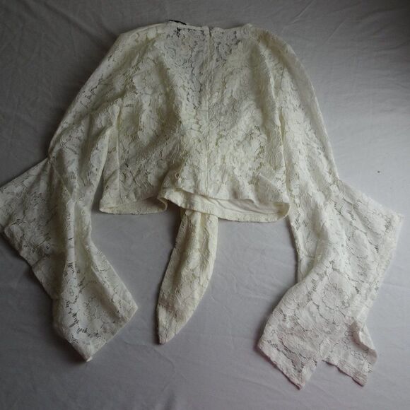 Olivaceous Women Lace Top Size L - Picture 6 of 11